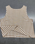 Gabriela Plaid Button Tank
