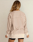 Celeste Stripe Sweatshirt