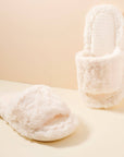 Plush Faux Fur Slide Slippers