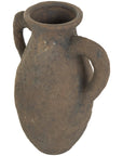 Rustic Dark Brown Ceramic Vase