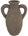 Rustic Dark Brown Ceramic Vase