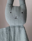 Organic Cotton Muslin Sage Bunny Lovey Blanket