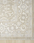 4x6 Dalia Floral Oriental Sand Indoor Outdoor Rug