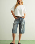 Baylee Short Sleeve Linen Knitted Top