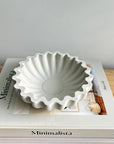 Kyma Concrete Scallop Bowl - Cloth + Cabin