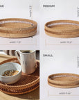 Circle Rattan Trays - Cloth + Cabin