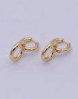 Dainty Intertwined Huggie Earrings