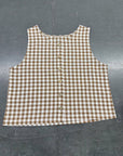 Gabriela Plaid Button Tank