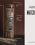 Fireplace vintage Apothecary Matches - Black - Cloth + Cabin