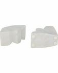 Marble Fluted Bookends / Set of 2 - Cloth + Cabin