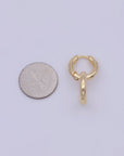 Dainty Intertwined Huggie Earrings