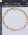 Minimalist Paperclip Chain Bracelet
