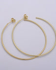 Simple Light Hoops 24K Gold - Cloth + Cabin