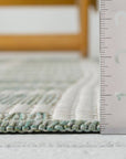 3x5 Ocean Gridscape Green Indoor/Outdoor Area Rug
