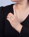 16K Gold Filled Minimalist Gold Baguette Stone Ring