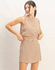 Kaley Gingham Skirt + Top Set - Cloth + Cabin
