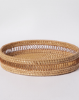 Circle Rattan Trays - Cloth + Cabin