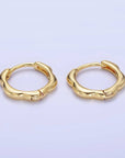 13mm Rounded Huggie Earrings