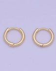 Tiny Gold Huggie Earring 12mm Mini Huggie