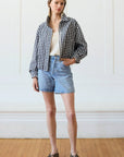 Leilani Gingham Zip Jacket