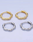 13mm Rounded Huggie Earrings
