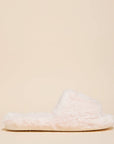 Plush Faux Fur Slide Slippers