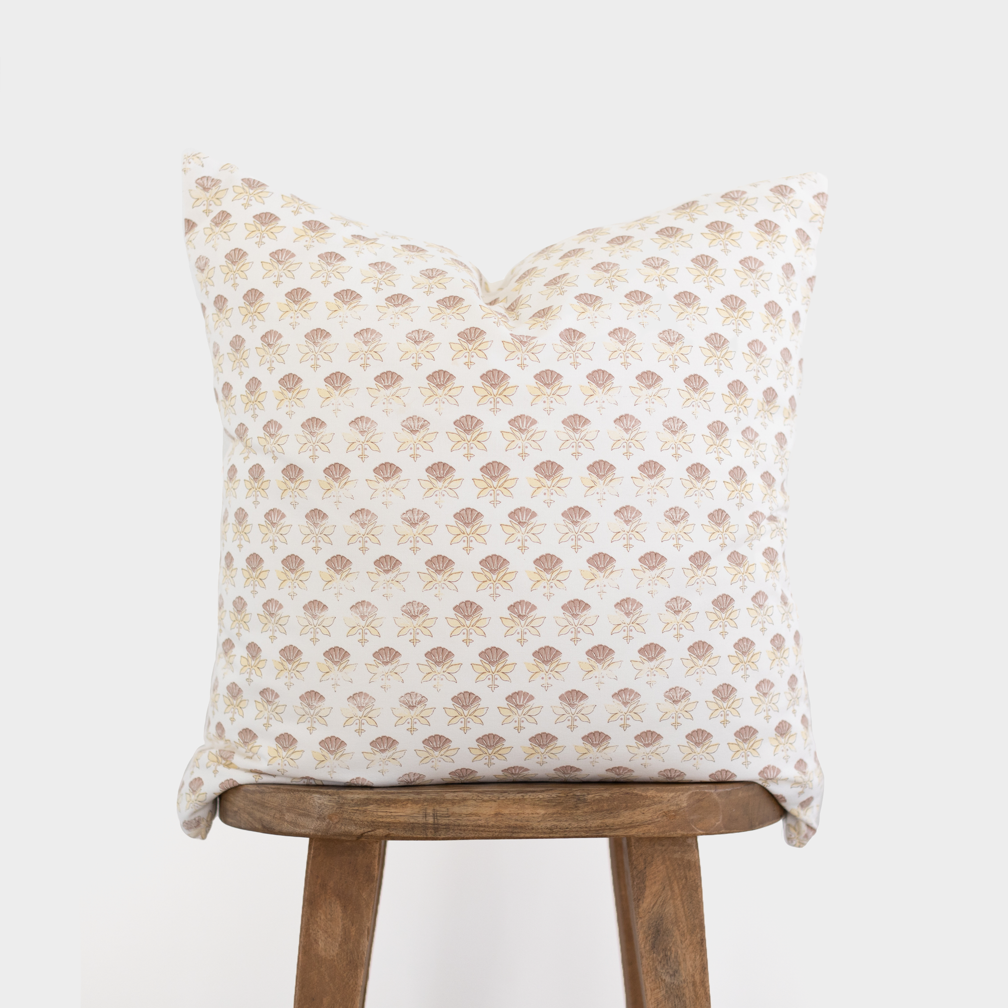 White Floral Pillow Cover