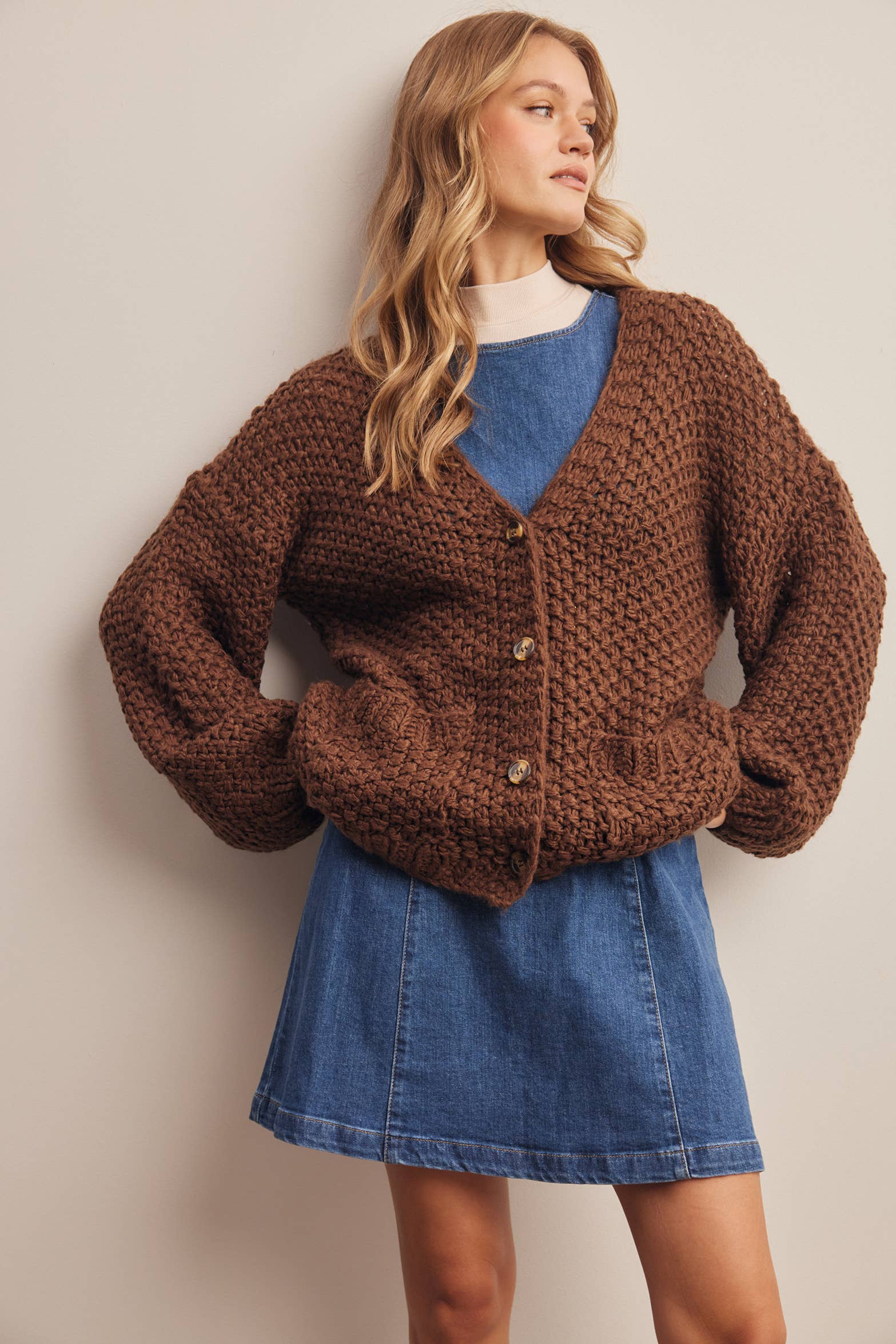 Aliza Handmade Chunky Knit Cardigan