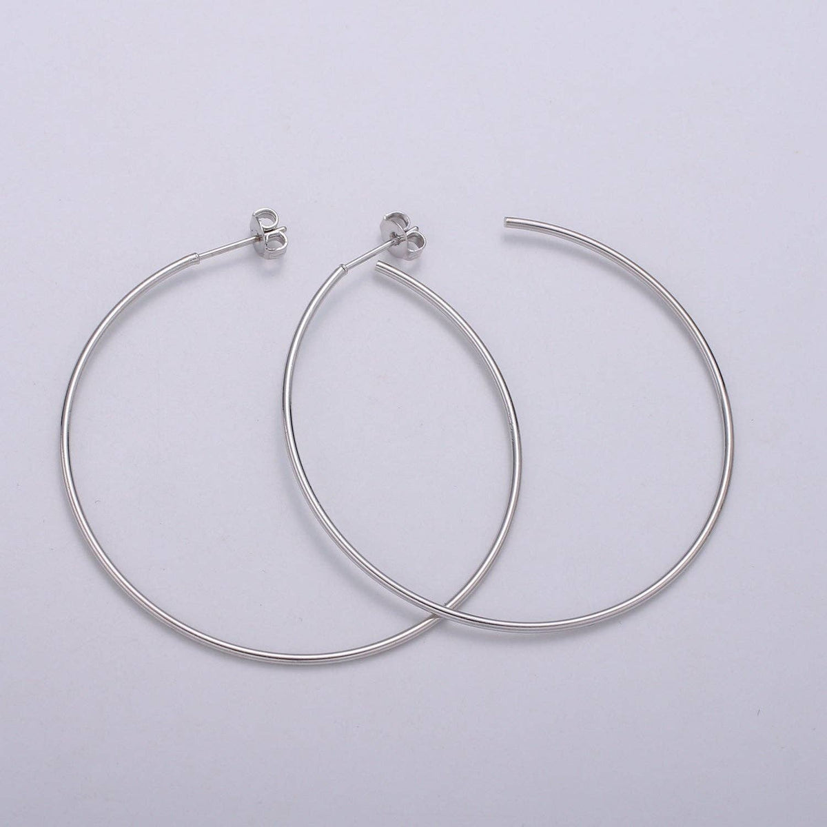 Silver Hoops - Cloth + Cabin