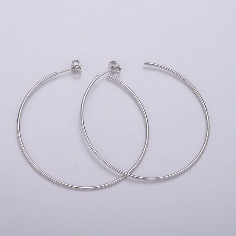 Silver Hoops - Cloth + Cabin