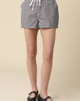 Myah Gingham Drawstring Shorts