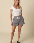 Myah Gingham Drawstring Shorts