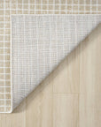 Dalia Beige Micro Grid Indoor Outdoor Rug