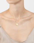 Gold Medallion Burst Pendant Necklace - Cloth + Cabin