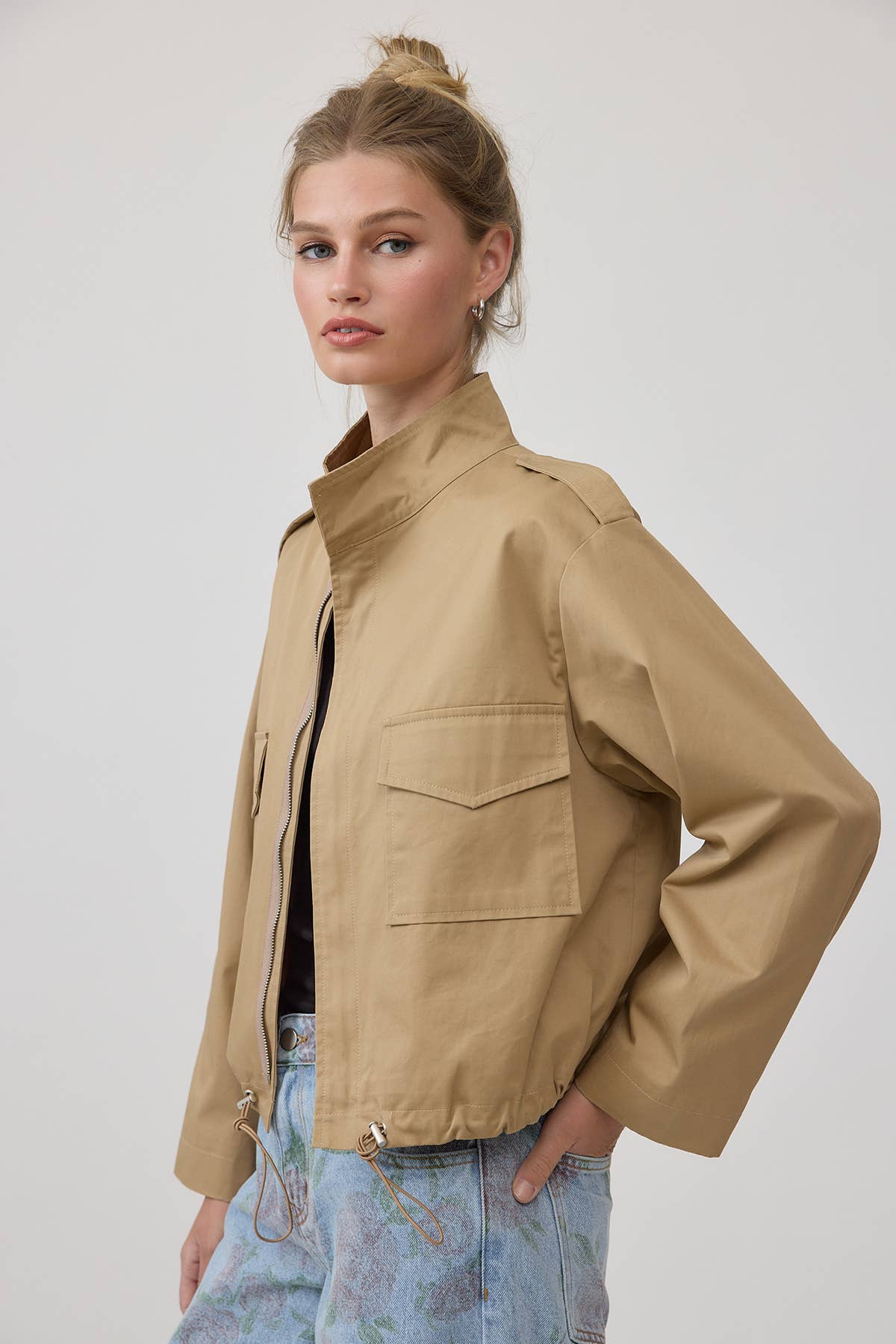 Monique Modern Cropped Utility Jacket - Cloth + Cabin