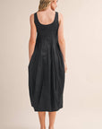 TULIP HEM MIDI DRESS MDR4596 - Cloth + Cabin