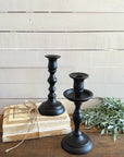 Black Empire Taper Candle Holder Small