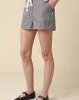 Myah Gingham Drawstring Shorts