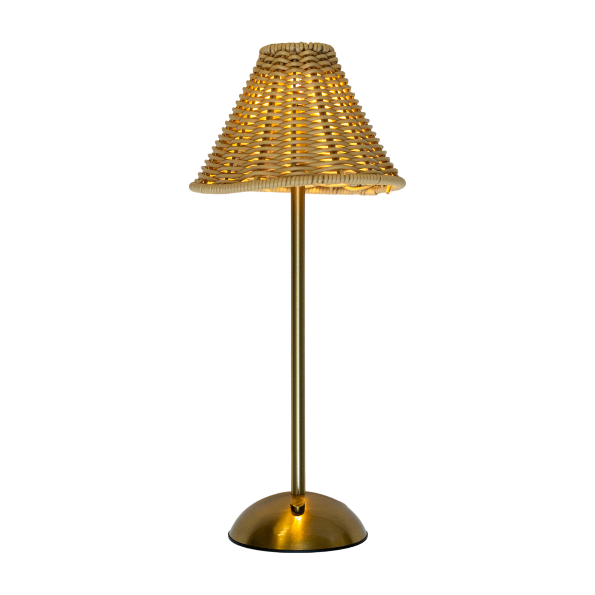 Golden Rattan Led USB Lamp