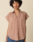 Natalya Sadie Gingham Button-Up Top