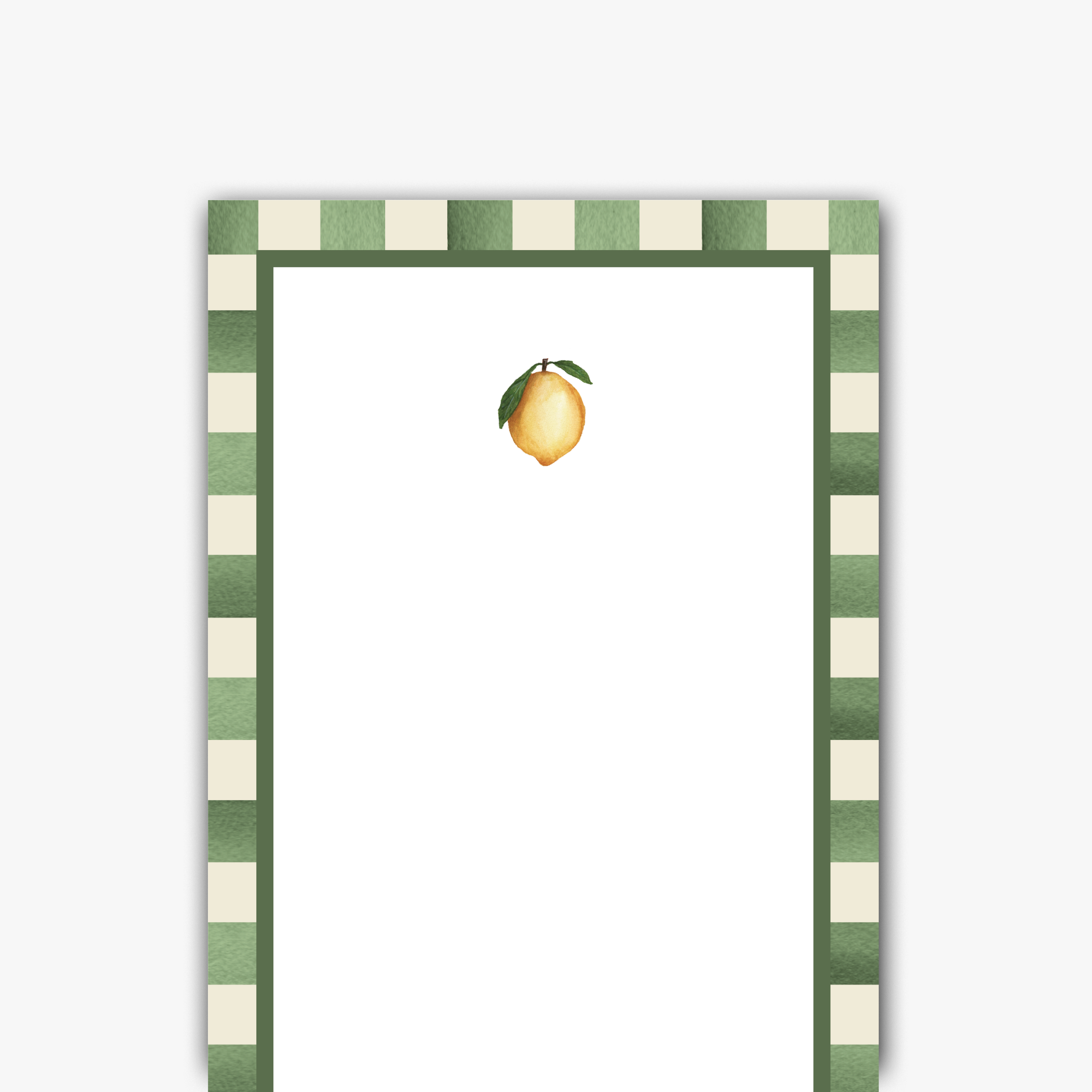 Lemon Watercolor Skinny Notepad - Cloth + Cabin