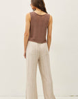 Kyra 29"  Striped Linen Pants - Cloth + Cabin