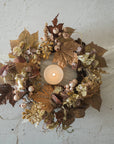 17" Maple Leaf + Berry Wreath - Cloth + Cabin