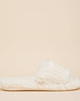Plush Faux Fur Slide Slippers