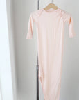 Blush Pink Bamboo Knotted Gown