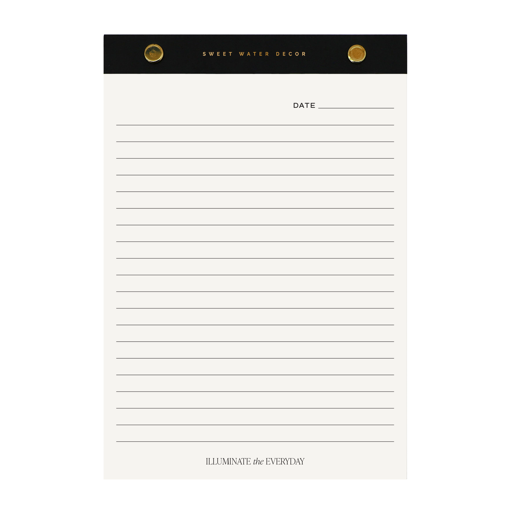 Gold Rivet Basic Notepad - Cloth + Cabin