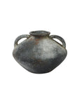 Rustic Dark Gray Ceramic Vase