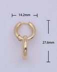 Dainty Intertwined Huggie Earrings