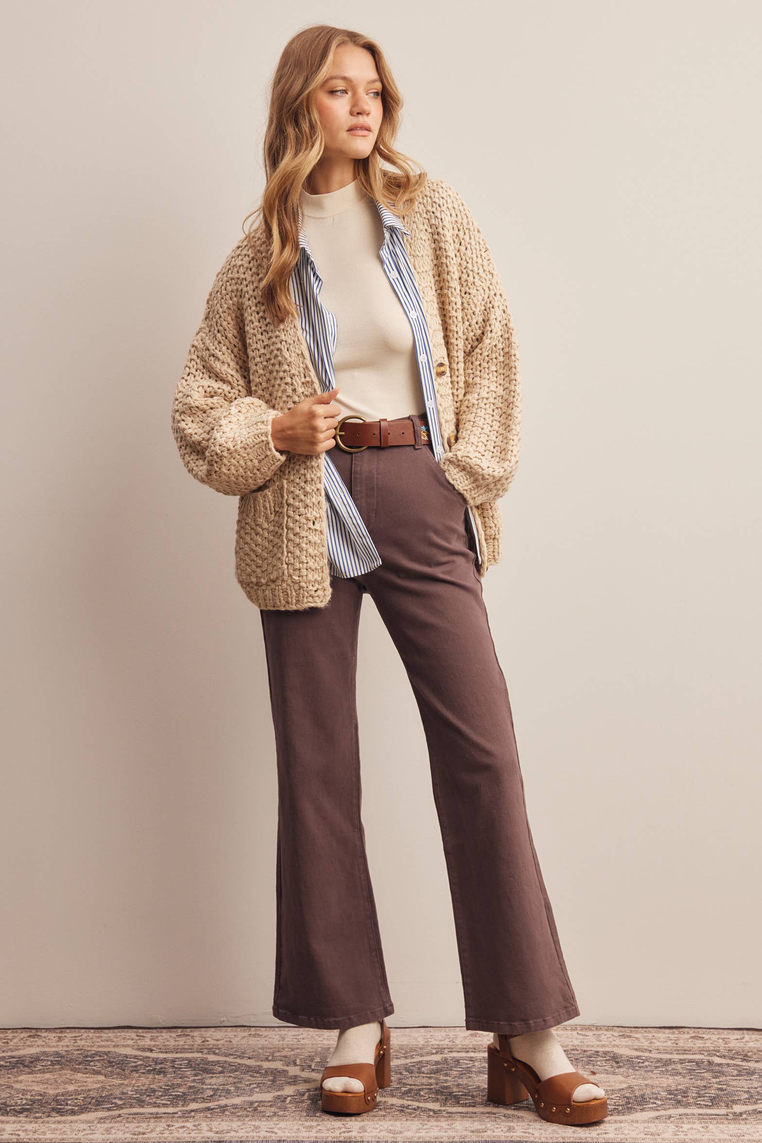 Aliza Handmade Chunky Knit Cardigan