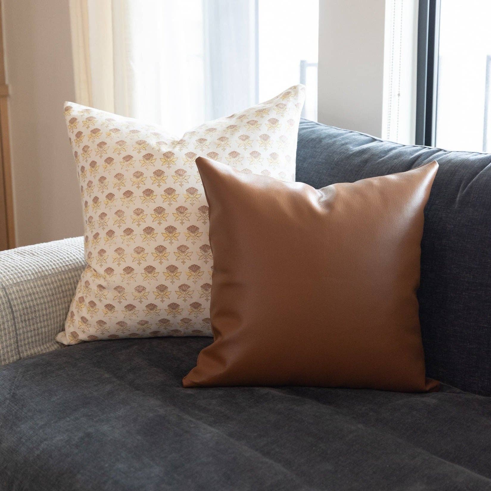 White Floral Pillow Cover